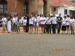 Groupe Touristes Fran�ais en visite au Palais Royal: cliquer pour aggrandir