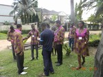 Le groupe jeunes en visite au si�ge: cliquer pour aggrandir
